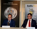 Giovanni Mantovani, CEO of Veronafiere S.p.A., Maurizio Danese, President of Veronafiere S.p.A., at the press conference presenting SaMoTer 2017
