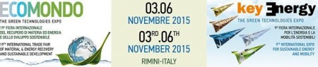 Ecomondo 2015, from 3rd to 6th November at Rimini Fiera